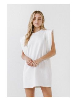 Women's Folded Detail Mini Dress