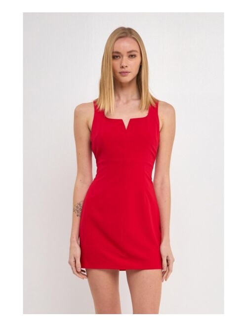 ENDLESS ROSE Women's Structured Mini Dress