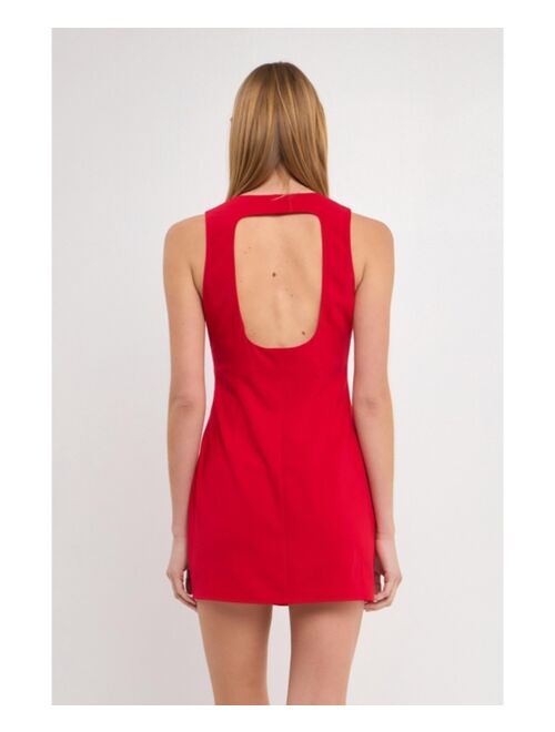 ENDLESS ROSE Women's Structured Mini Dress