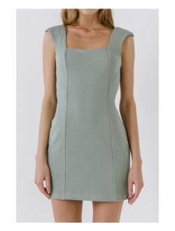 Women's Cap Sleeve Knit Dress