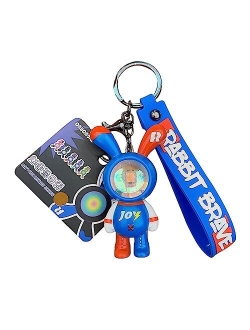 Vlmazlm Cool Astronaut Kawaii Key Chain with Sunset Light for Women Men, Cute Keychains for Backpacks Pendant Car Keychains