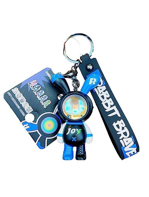 Vlmazlm Cool Astronaut Kawaii Key Chain with Sunset Light for Women Men, Cute Keychains for Backpacks Pendant Car Keychains