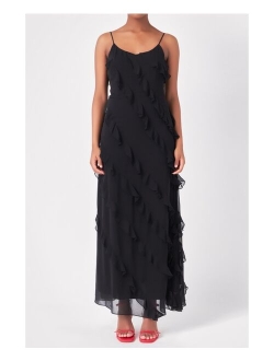 Women's Slip Ruffled Dress