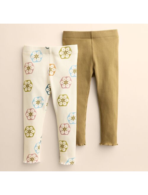 Baby & Toddler Girl Little Co. by Lauren Conrad 2-Pack Lettuce Edge Leggings