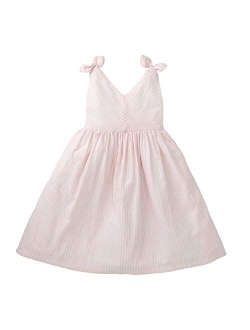 Girls' Bow Shoulder Swing Dress, Toddler