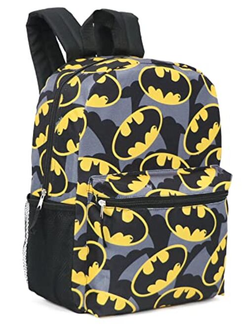 DC Comics Batman All Over Print Logo Full Size 16" Backpack