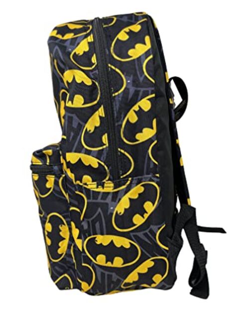 Fast Forward Batman Logo 16 inches Allover Print Large Backpack