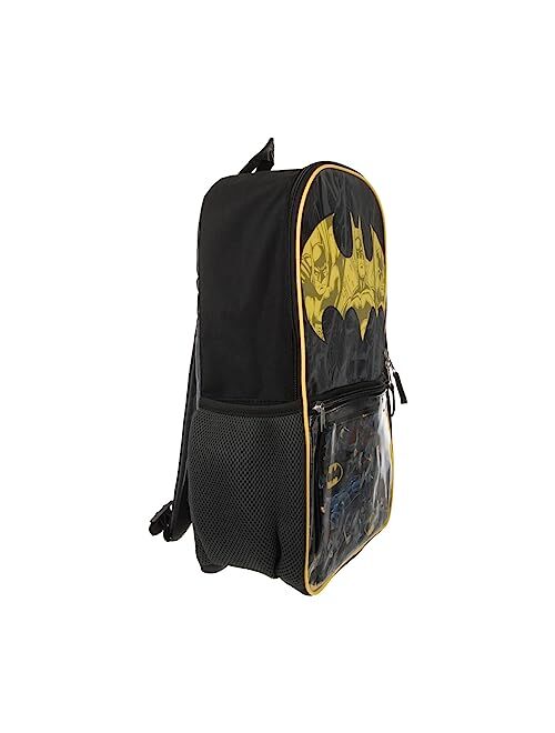 Bioworld Youth Batman 4pc Backpack and Lunch Set for boys