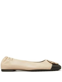 Claire cap-toe ballerina shoes
