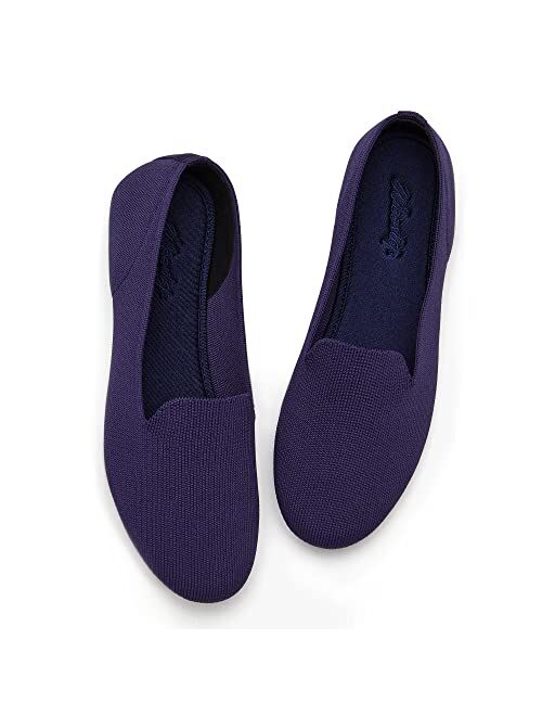 Weestep Women Ballet Flat Knit Slip on Shoe