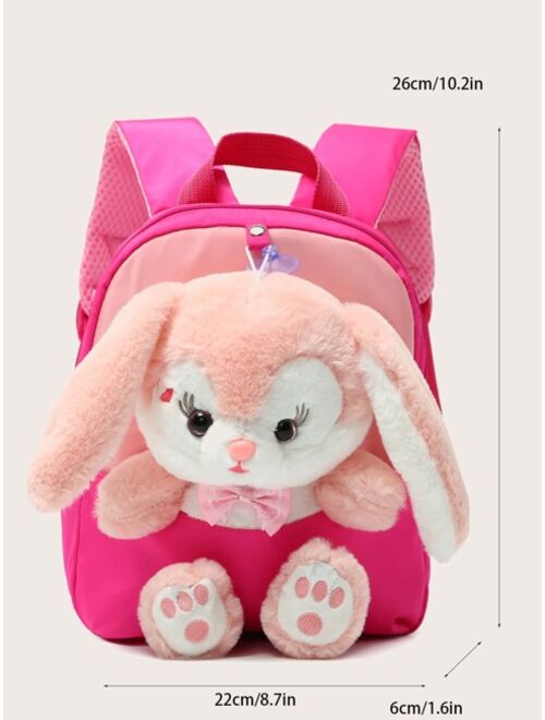 Shein Children's Waterproof Cartoon Rabbit Decorated Backpack