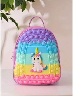 Shein Unicorn Shaped Silicone Kids' Backpack