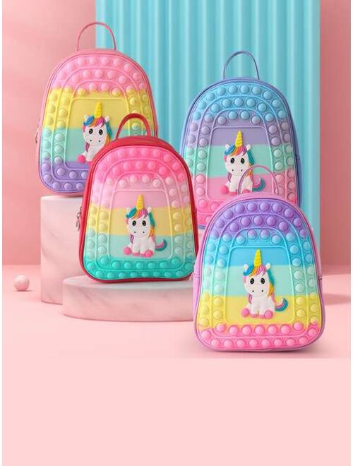 Shein Unicorn Shaped Silicone Kids' Backpack