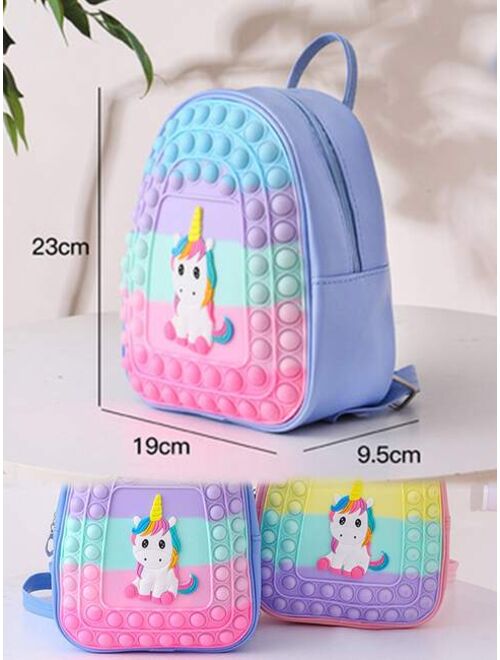 Shein Unicorn Shaped Silicone Kids' Backpack