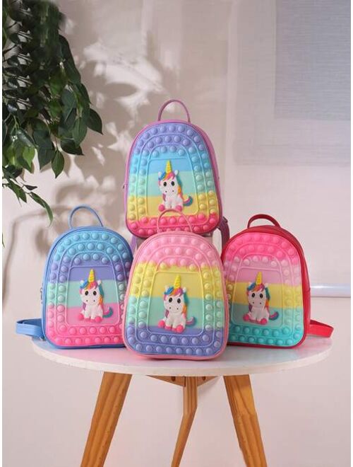 Shein Unicorn Shaped Silicone Kids' Backpack