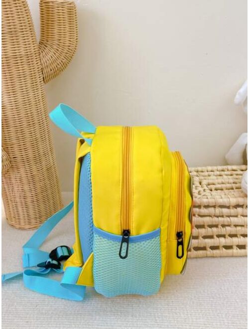 Shein Cartoon Dinosaur Design Children Backpack, Double Shoulder Bag