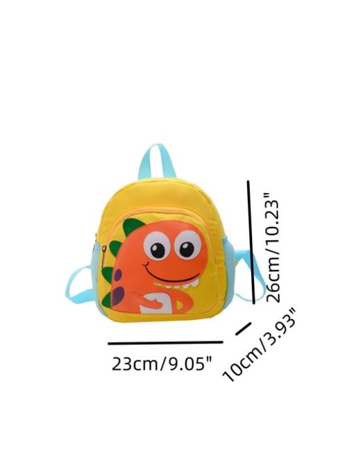 Shein Cartoon Dinosaur Design Children Backpack, Double Shoulder Bag