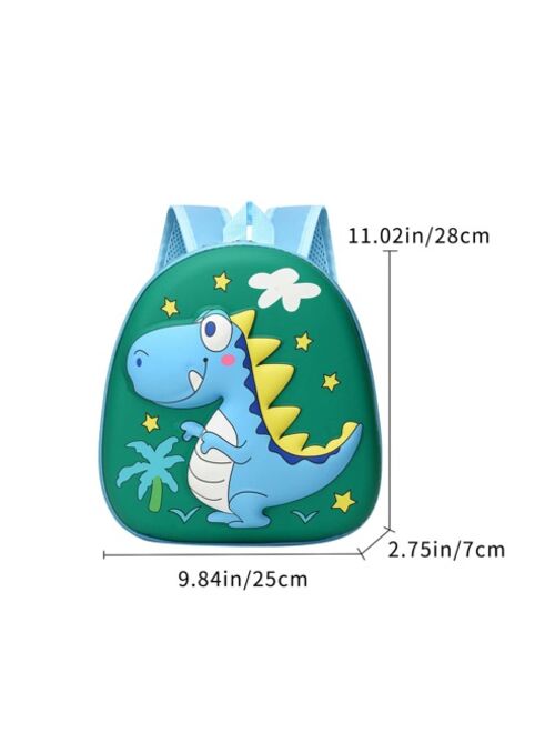 Shein Cartoon Dinosaur Pattern Schoolbag For Toddlers, Daily Commute & Travel Backpack, College Style, Back To School