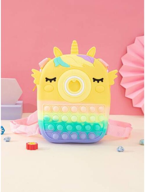 Shein Cartoon Unicorn Silicone Backpack For Children