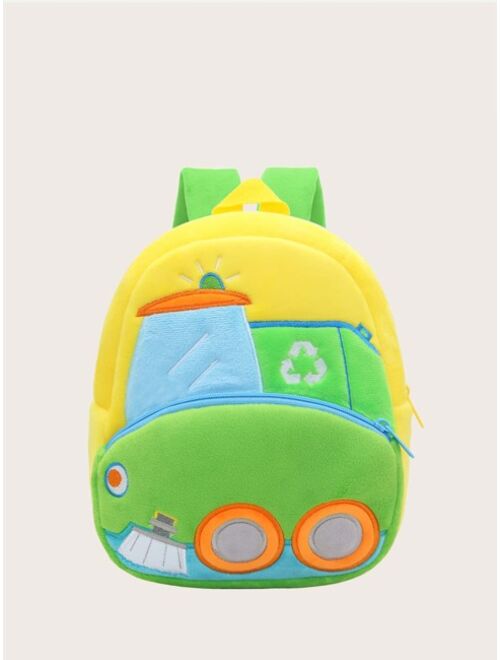 Shein Cartoon Vehicle Pattern Backpack