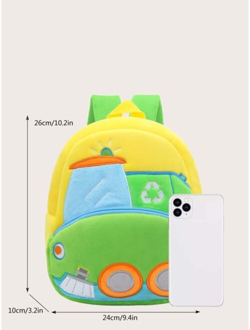 Shein Cartoon Vehicle Pattern Backpack