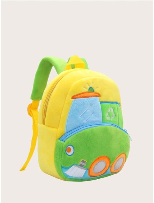 Shein Cartoon Vehicle Pattern Backpack