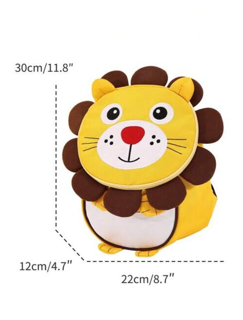 Shein Cute Cartoon Lion Designed Children Backpack