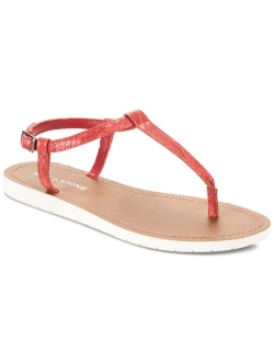 Kristi T-Strap Flat Sandals, Created for Macy's