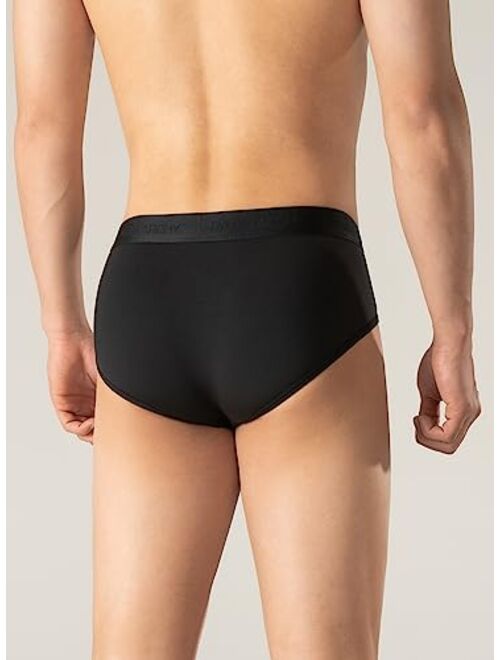 DAVID ARCHY Men's Modal Briefs Underwear Stretch Super Soft Comfy No Fly 3 or 4 Pack