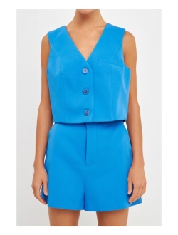 Women's Suit Vest Top