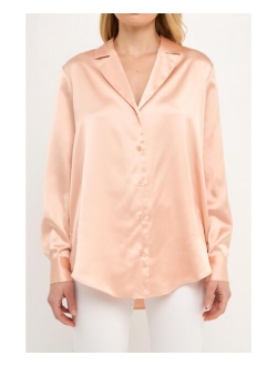 Women's Classic Satin Over Shirt