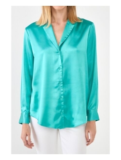 Women's Classic Satin Over Shirt