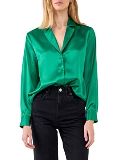 Women's Classic Satin Over Shirt