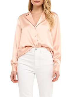 Women's Classic Satin Over Shirt