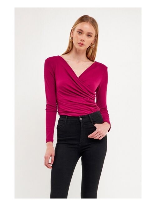 ENDLESS ROSE Women's Crossover Top