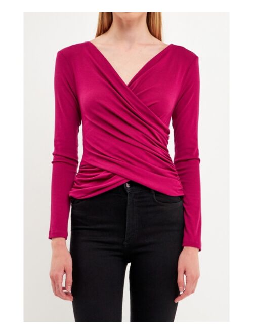 ENDLESS ROSE Women's Crossover Top