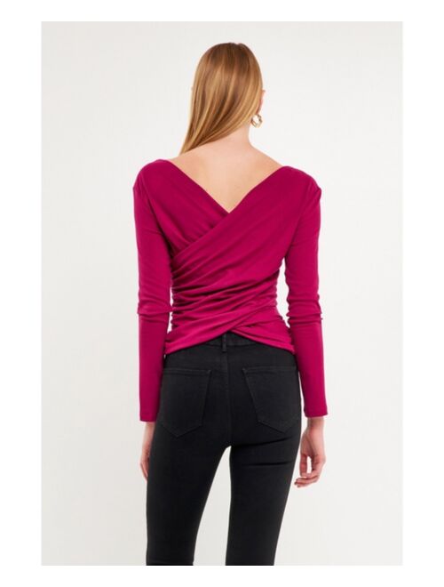 ENDLESS ROSE Women's Crossover Top