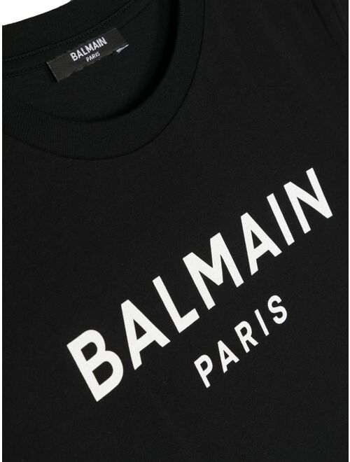 Balmain Kids logo-print cotton T-shirt