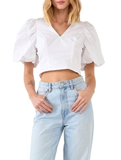 Women's Scrunchie Back Tied Top