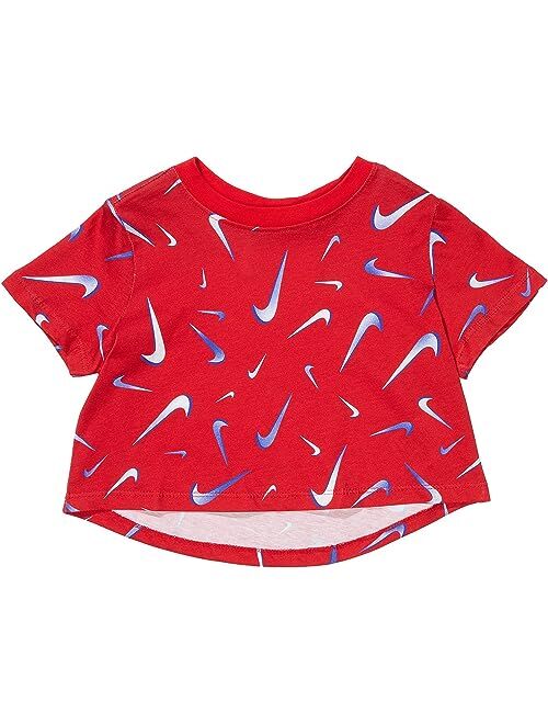 Nike Kids NSW Tee Crop Swooshes (Little Kids/Big Kids)