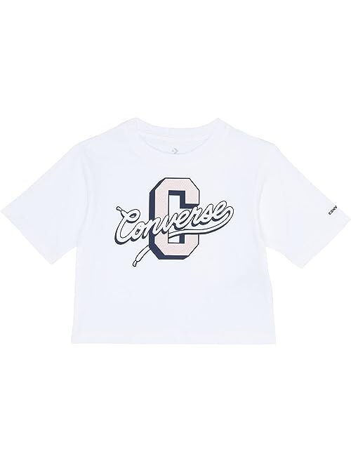 Converse Kids Iridescent Varsity Boxy Tee (Little Kids)