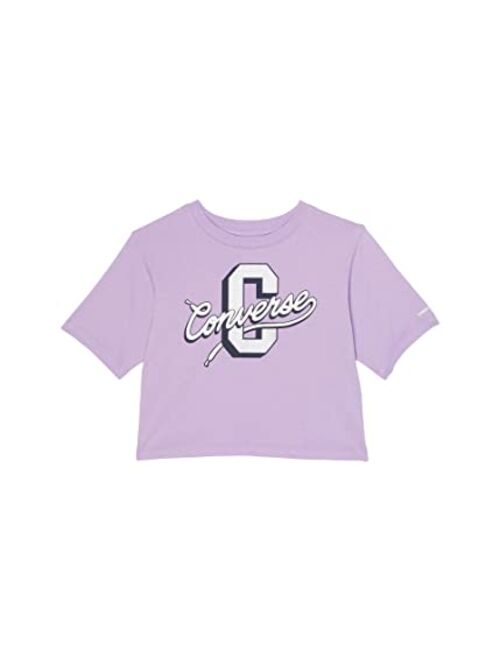 Converse Kids Iridescent Varsity Boxy Tee (Little Kids)