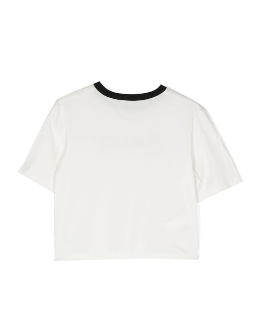 Marni Kids embroidered-logo cotton T-shirt