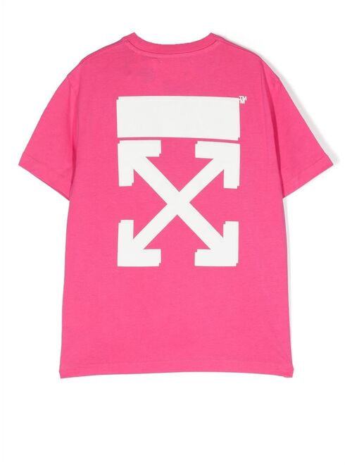 Off-White Kids logo-print cotton T-shirt