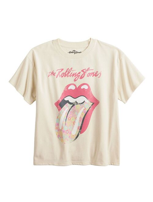 licensed character Girls 6-20 The Rolling Stones Graphic Tee in Regular & Plus Size