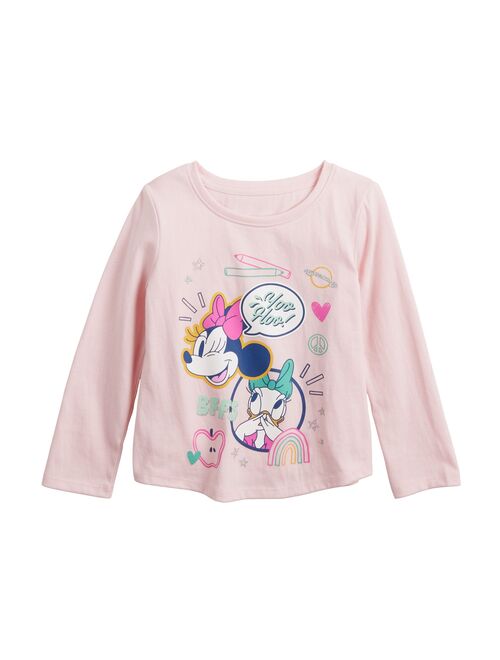 disneyjumping beans Disney's Minnie Mouse Baby & Toddler Girl Long Sleeve Shirttail Graphic Tee by Jumping Beans