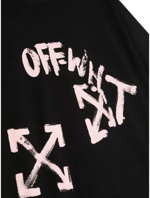 Off-White Kids Script Skate cotton T-shirt