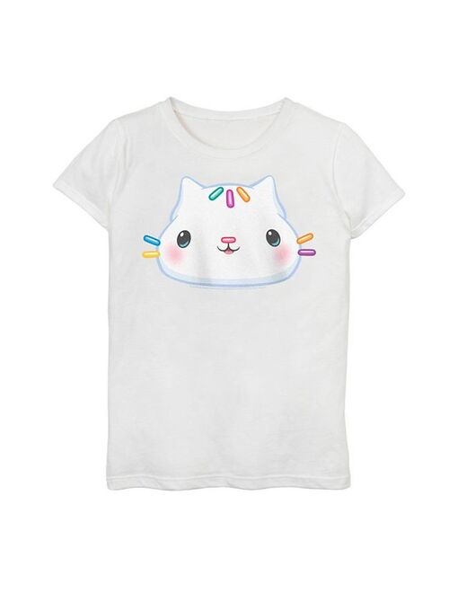 licensed character Girls 7-16 Gabby's Dollhouse Cakey Cat Big Face Graphic Tee