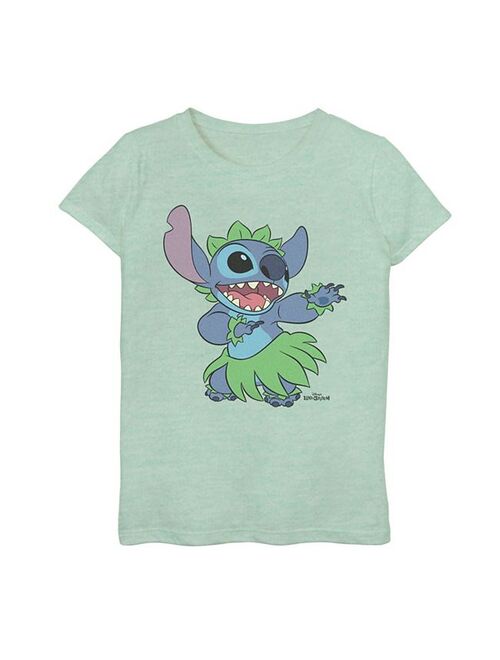 licensed character Disney's Girls Lilo & Stitch Hula Dance Tee