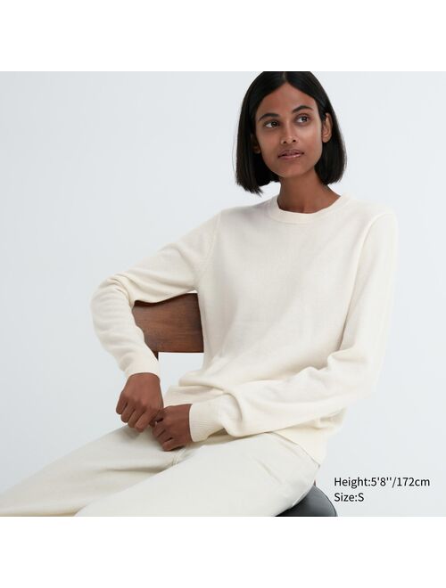 UNIQLO Cashmere Crew Neck Long-Sleeve Sweater